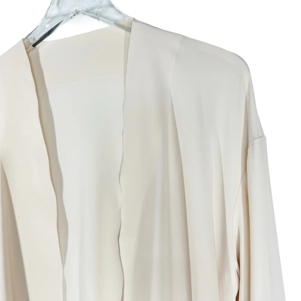 MAXMARA LEISURE Ivory Kardigan Damski Gordon Lightweight Smooth Size US Large - Picture 7 of 15